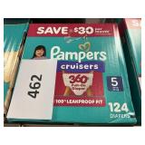 Pampers 124 diapers size 5