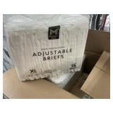 Adjustable briefs XL 4-15 ct