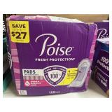 Poise 128 pads