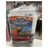 Hefty food storage containers 60pcs