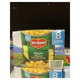 Del Monte whole kernel corn 8 cans