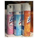 Lysol spray 3 cans