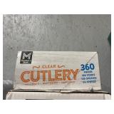 Clear cutlery 360 pcs