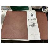 Faux leather desk mat
