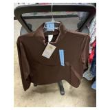 Womens travel half zip pullover L