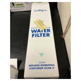 Culligan water filter replaced Whirlpool filter 4"