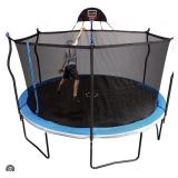 14ft Pro trampoline w/ basketball hoop 2 box set