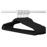 50-Pack velvet hangers -black