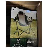 Swing lounger black