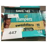 Pampers 174 diapers size NB