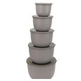 10-pc Prep & mix bowl set- gray