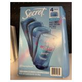 Secret deodorant 4 pack