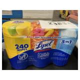 Lysol wipes 240ct