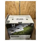 Matte black LED solar path lights 4 pack