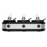 Chefman 7.5qt triple slow cooker & buffet server