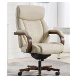 Lazboy cream merrick executive chair