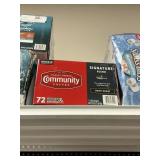 Community coffee dark roast 72 K cups