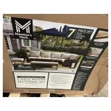 Lewiston Coll 7-pc woven sectional set 3 boxes