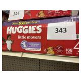 Huggies 168 diapers size 4