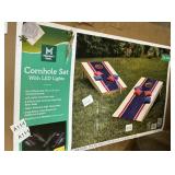 Cornhole set w/ LED lights