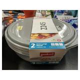 Goodcook 2 XL round  containers & lids