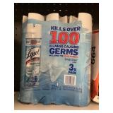 Lysol spray 3 cans