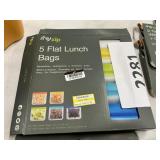 Rezip 5 flat lunch bags