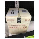 Parboiled white rice 25lb