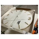 Threshold faux marble wall clock 26in