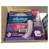 Always discreet plus 90 pads