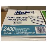 Hefty giant straws 2400 ct