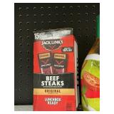 Jack Links beef steaks 15 ct