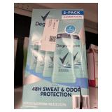 Degree deodorant 5-pack