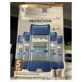 Gillette deodorant supreme 5 pack