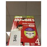 Huggies 160 diapers size 4
