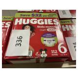 Huggies 112 diapers size 6