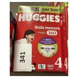 Huggies 160 diapers size 4