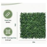 Artifical hedge panel 21.53 sq ft