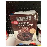 Hersheys triple chocolate brownie mix 4 ct