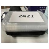 Food storage containers & lids set
