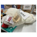 Lamb chop large dog toy