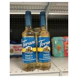 Torani french vanilla syrup 2-25.4 fl oz