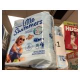 Pampers little swimmers size 4   2-18 ct