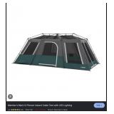 12-Person instant cabin tent w/ LED lighting