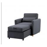 Serta Conley convertible chair navy blue woven