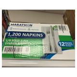 Marathon 1/8 fold dinner napkins 1,200