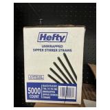 Hefty sipper stirrer straws 5000ct