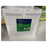 Guest check 1-part w/ stub 20 books
