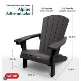 Keter adirondack everest rocking chair graphite