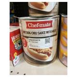 Chef-mate chili sauce w/ meat 6lb